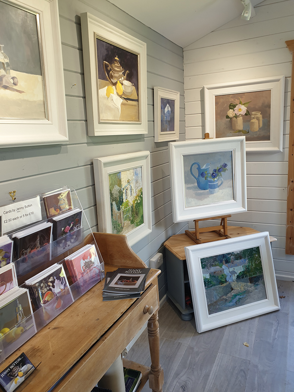 Jenny's studio gallery at Yeatton House, open all year on request